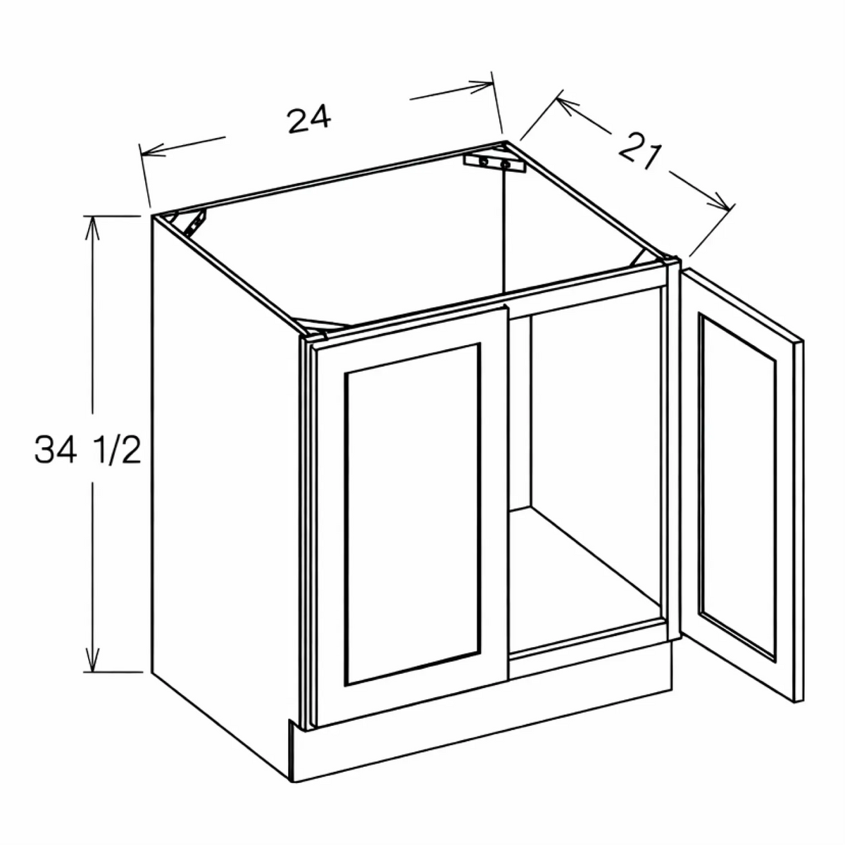 VS24FH Willow Grey Shaker RTA - Photo 1