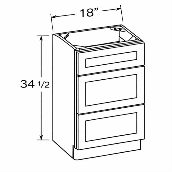 DB18 Willow Antique White Shaker Assembled - Photo 1
