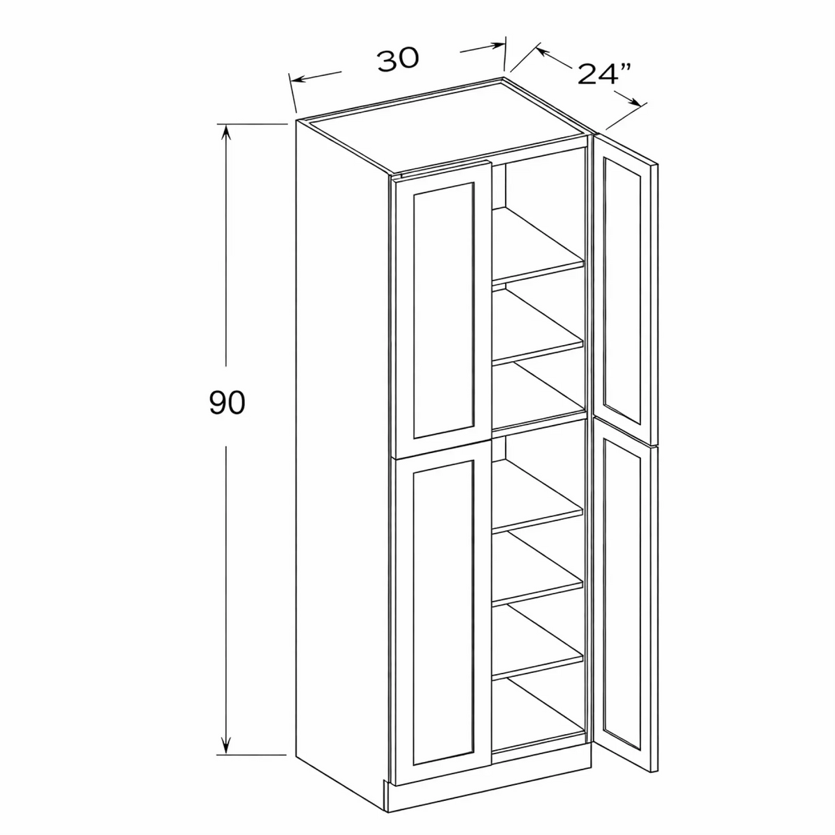 WP309024 Willow Antique White Shaker Assembled - Photo 1