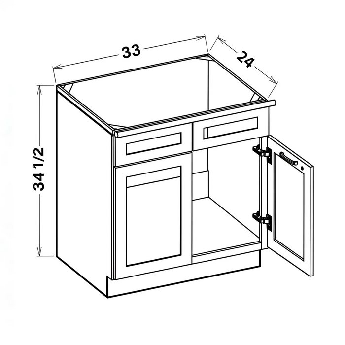 SB33 Willow Grey Shaker Assembled - Photo 1