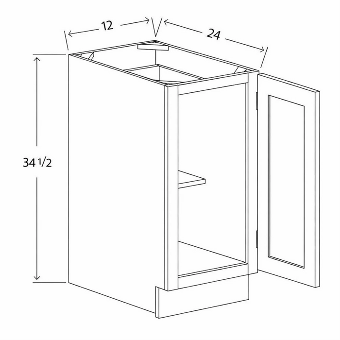 B12FH Willow Cinder Shaker RTA - Photo 1