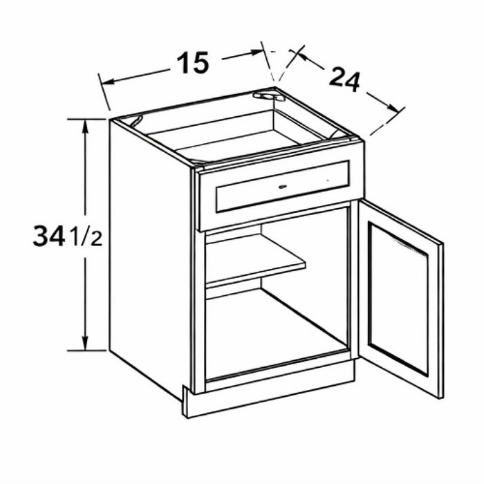 B15 Willow White Shaker RTA - Photo 1